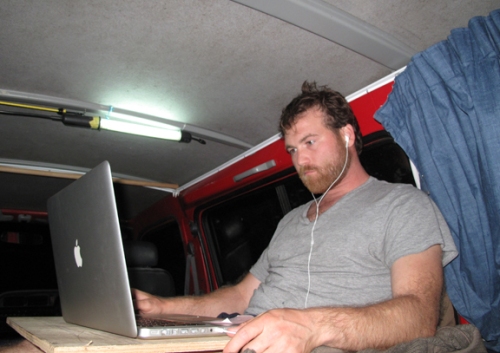 Designin' in a van, down by the river!